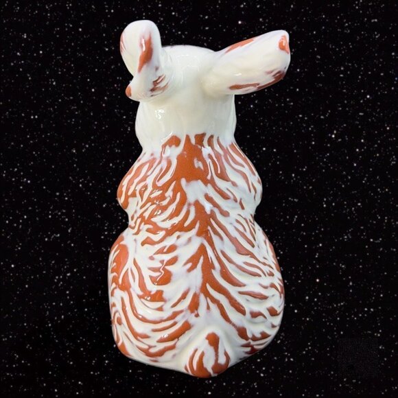 Hallmark Ceramic White Chocolate Covered Bunny Figurine Chocolate Bunny 7"Tall - Picture 7 of 9